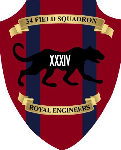 34 Field Squadron Plaque